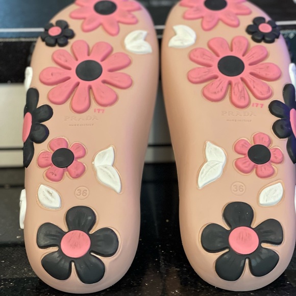 Prada Flower Rubber Pool Slides - Picture 7 of 8